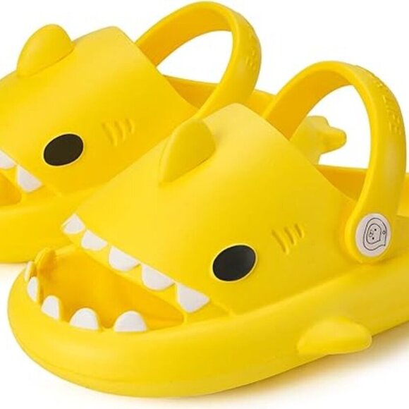 Size14-14.5 LittKids Shark Slides Boys Girls Toddlers Cloud Slides Cute Cartoon - Picture 2 of 9
